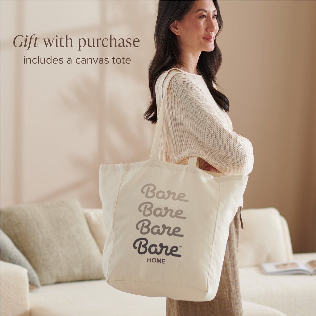 Bare Home Organic Jersey Sheet Set - 100% Organic Cotton - Deep Pocket - 4 Piece - Queen, White