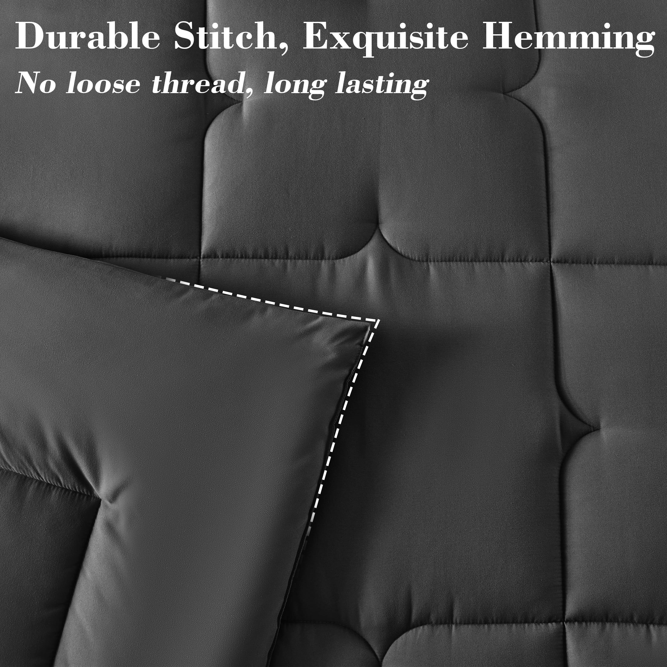 CIVETET 3-Piece Queen Comforter Set - All-Season Down Alternative Bedding Bundle with 2 Pillow Shams, Premium Soft Bedding Set Machine Washable