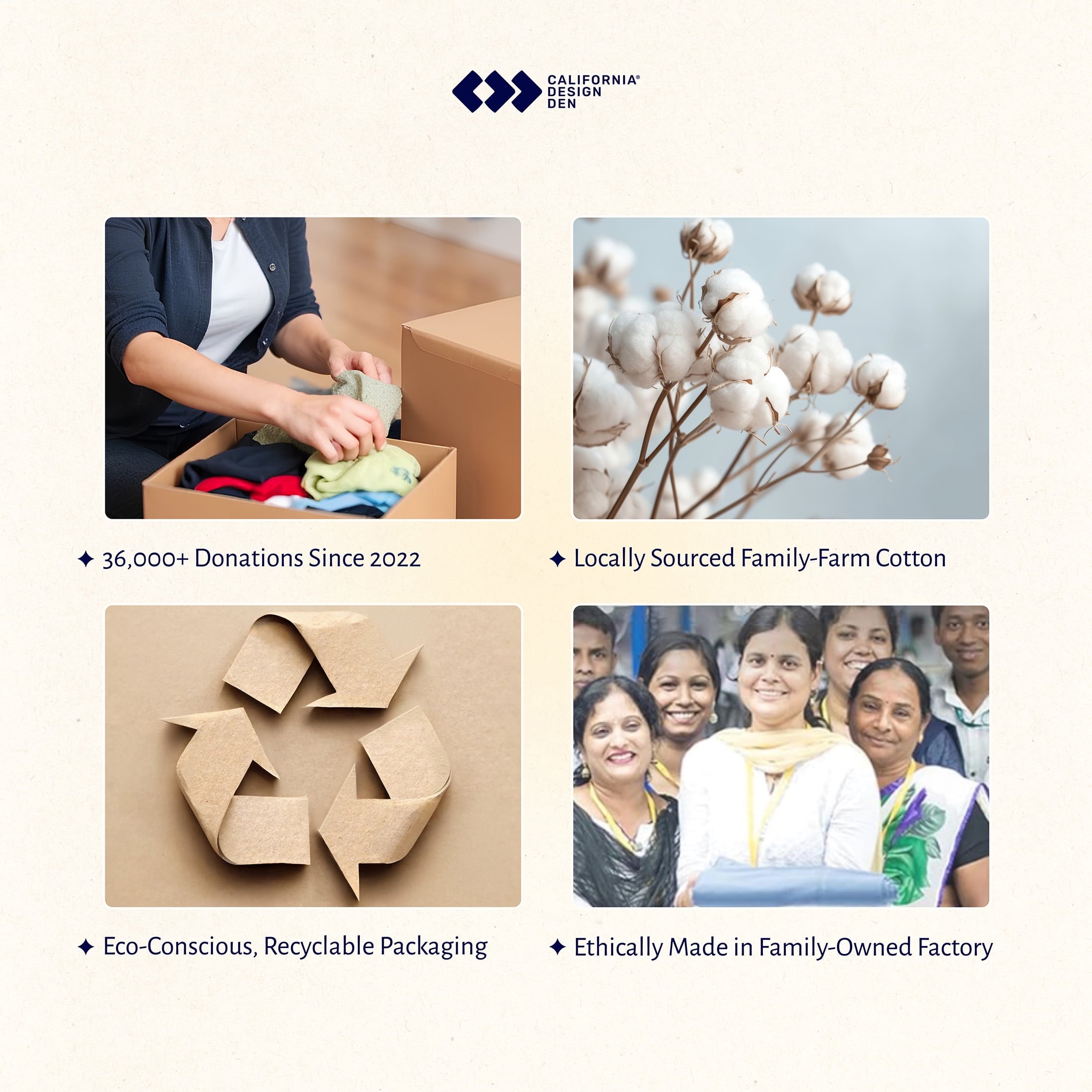 California Design Den Queen Sheets, 100% Organic Cotton Sheets - Percale Sheets - Soft, Crisp Sheets, Deep Pockets, 4 Piece Bed Sheet Set, Bright White