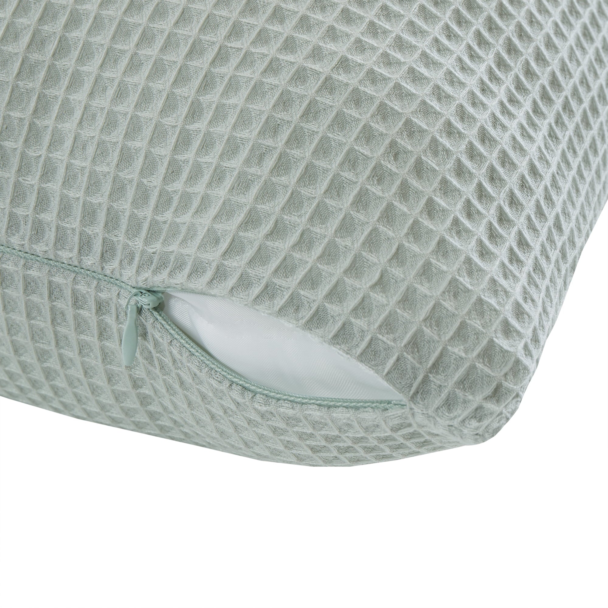 Mainstays Body Pillowcase – Waffle Weave – Light Green – 20"x52" – 1 Pack