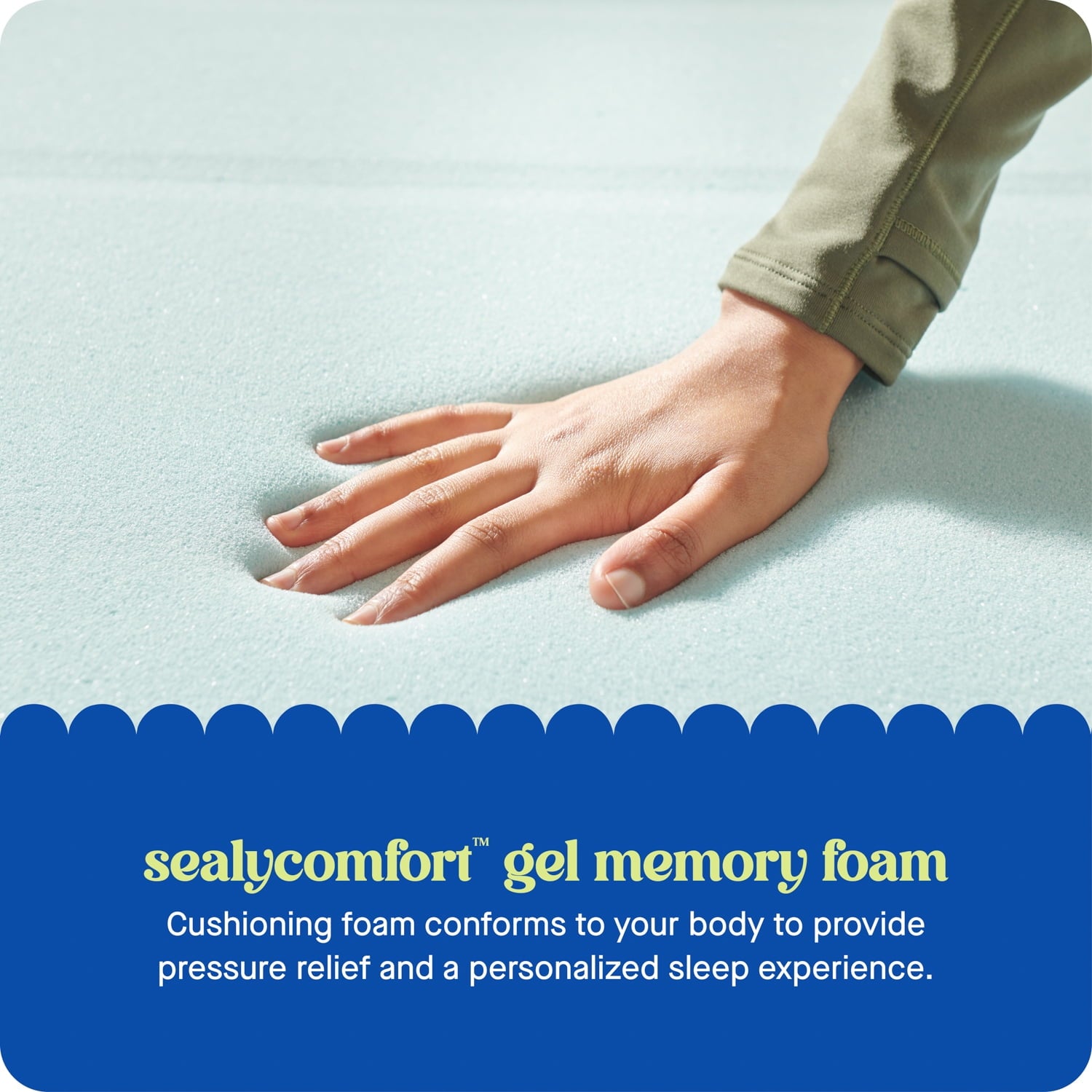 Sealy Dreamlife 3" Gel Memory Foam Mattress Topper, Queen, Adult